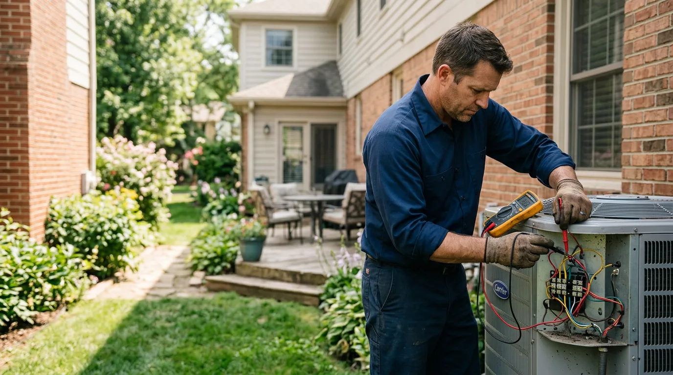 HVAC technician working near West Stockholm, NY